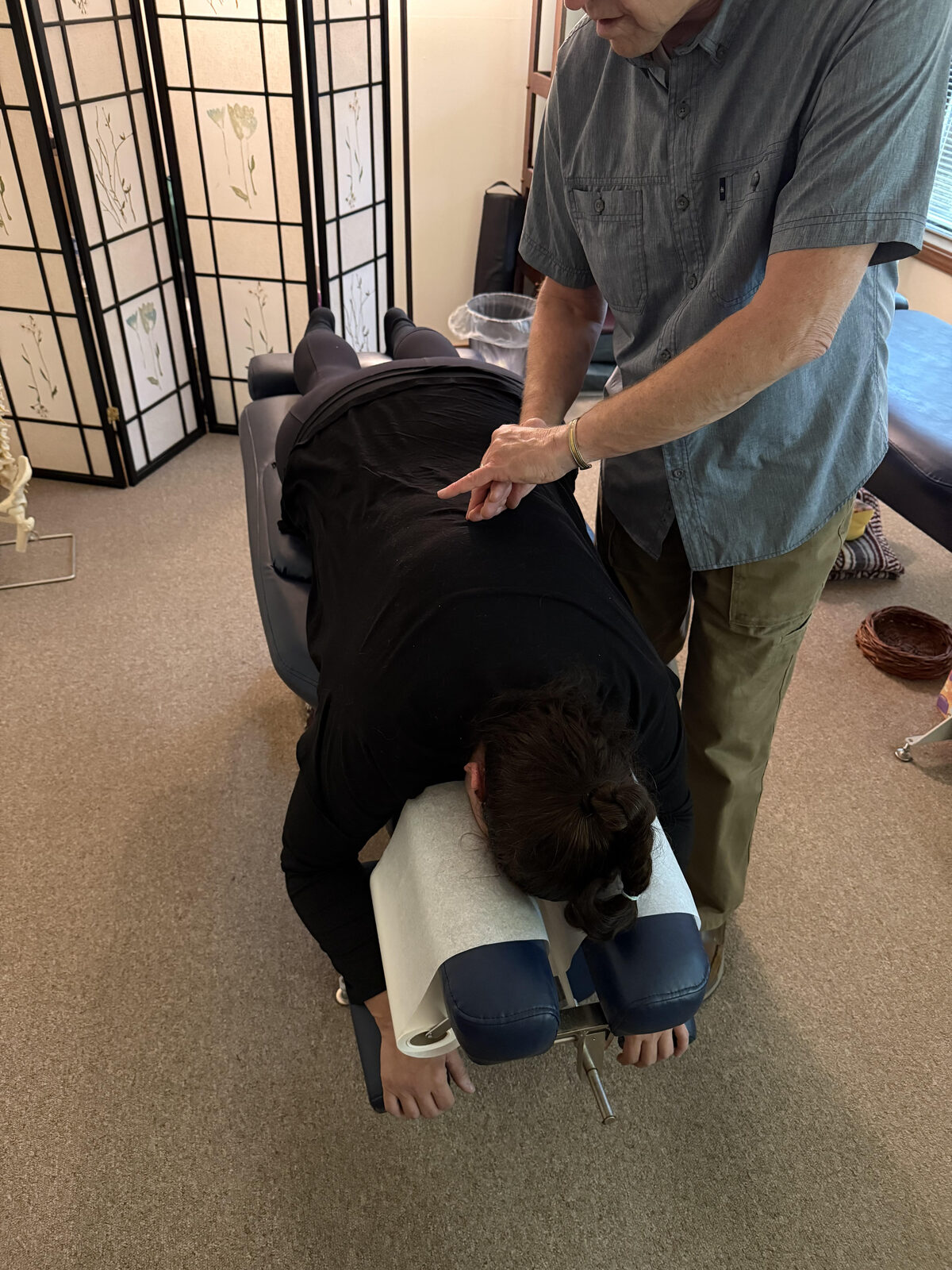 A patient receiving calm, attentive holistic care